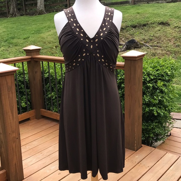 Style & Co. Dresses & Skirts - Brown Studded Dress